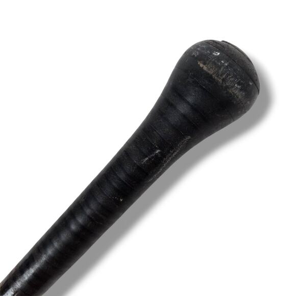 Antique Leather Wrapped Walking Cane Plantation Swagger Stick Black 35.5" - Picture 1 of 11